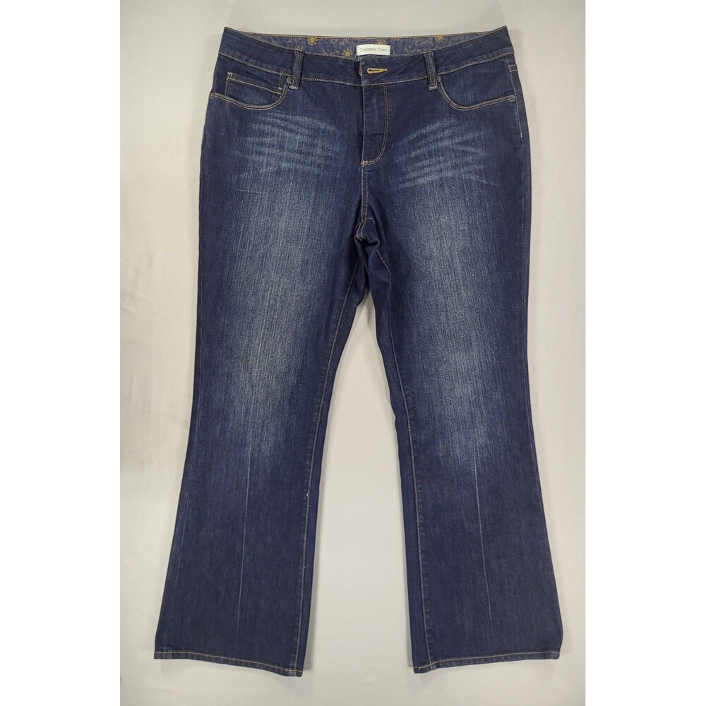 Coldwater Creek Dark Wash Bootcut Jeans - Size P14 (Petite)
